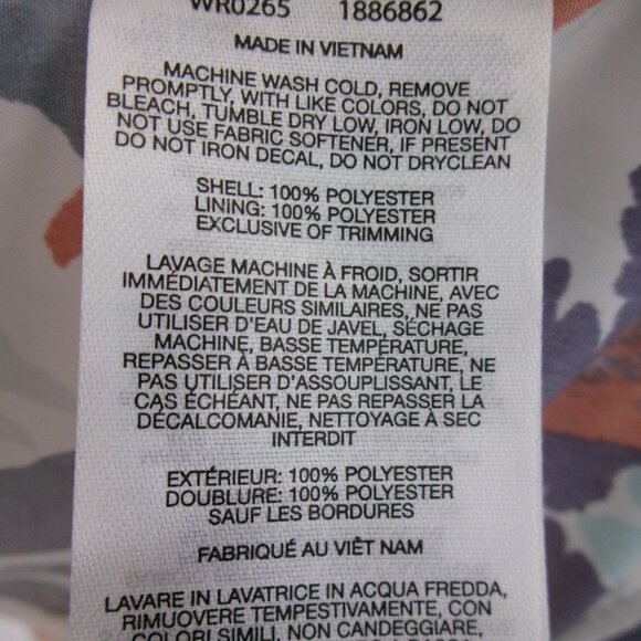 New Columbia Side Hill New Moon Magnolia Floral Print Windbreaker Jacket M - Picture 15 of 16